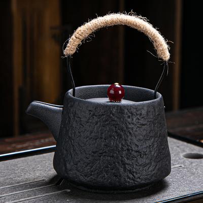 Retro Japanische Kungfu Teekanne Keramik Tee-Set Grob Keramik Strahl Teekanne Einzeltopf Bequem Teekanne Großhandel