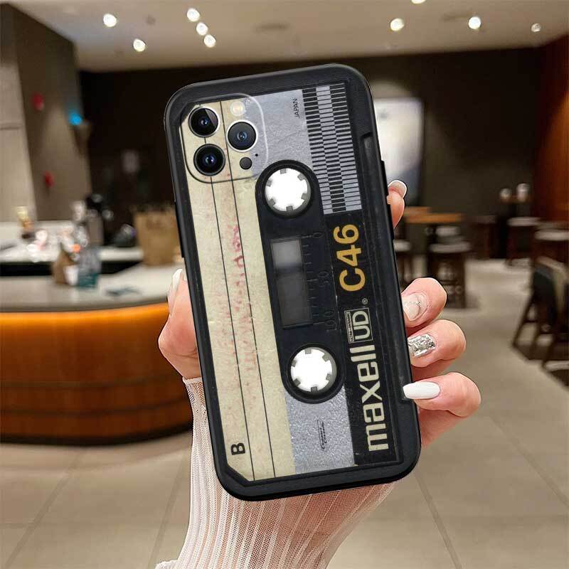 Cassette Vintage Tape Phone Case for Redmi Note 12 12S 12C 13 13C 13R 14 14S 14R 14C 11A 13X A3 A3X A4 A5 Pro Max Plus
