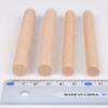 20Pcs Beech Solid Wooden Round Rods Smooth Surface Craft Sticks for Woodworking DIY Crafts Hobby Home Decoration