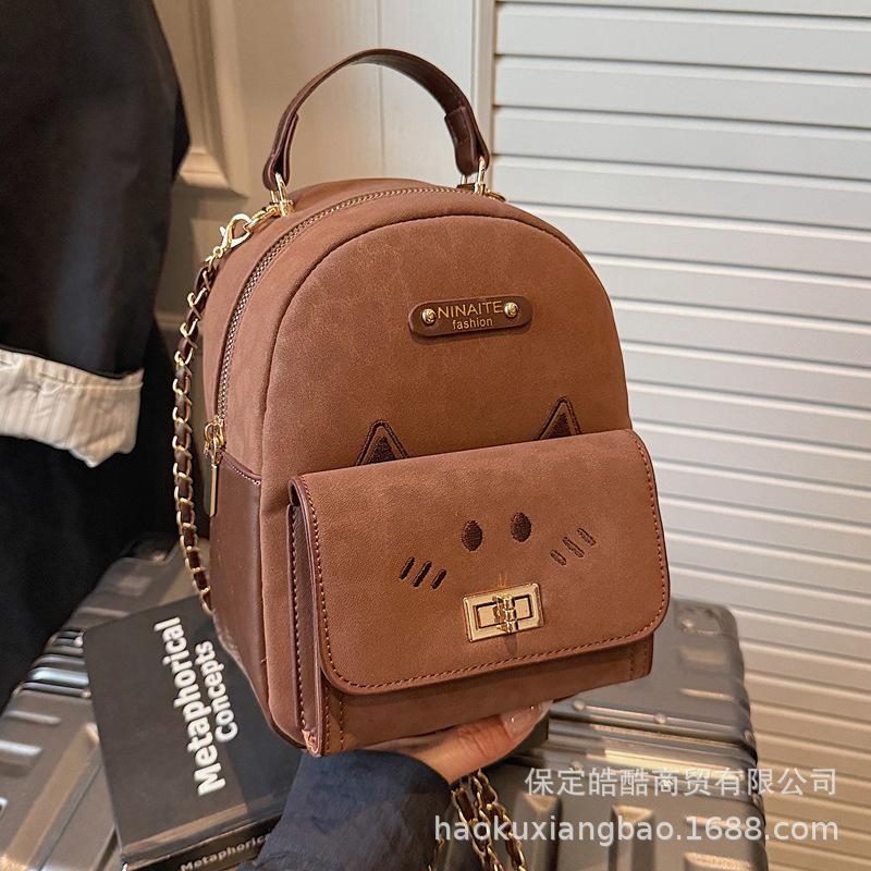 Tote bag women's 2025 new trendy backpack cute shoulder bag large capacity commuter women's bag travel backpack
