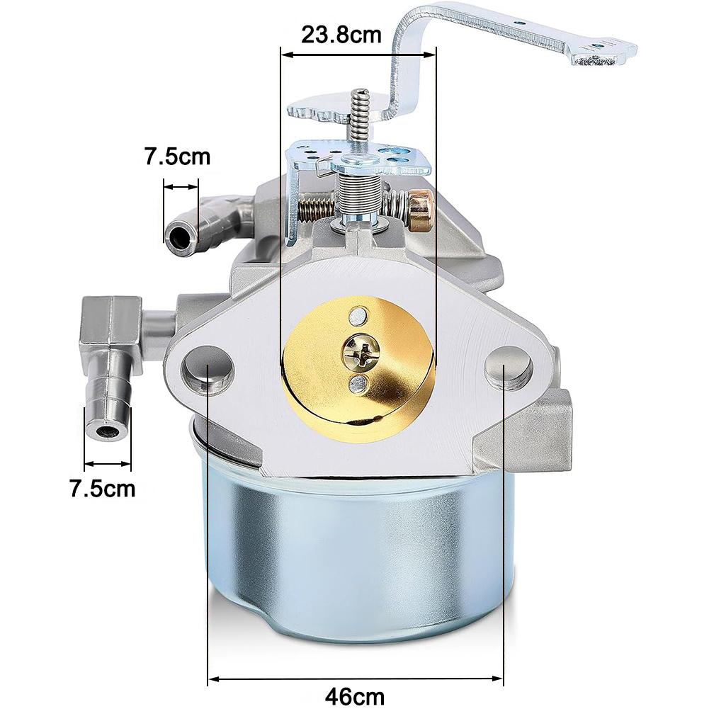 For Tecumseh 640152 Carburetor for 8HP 10HP Engines HM80 HM90 HM100 Complete Tune Up Kit with Fuel Pipe Clamps Fuel Filter