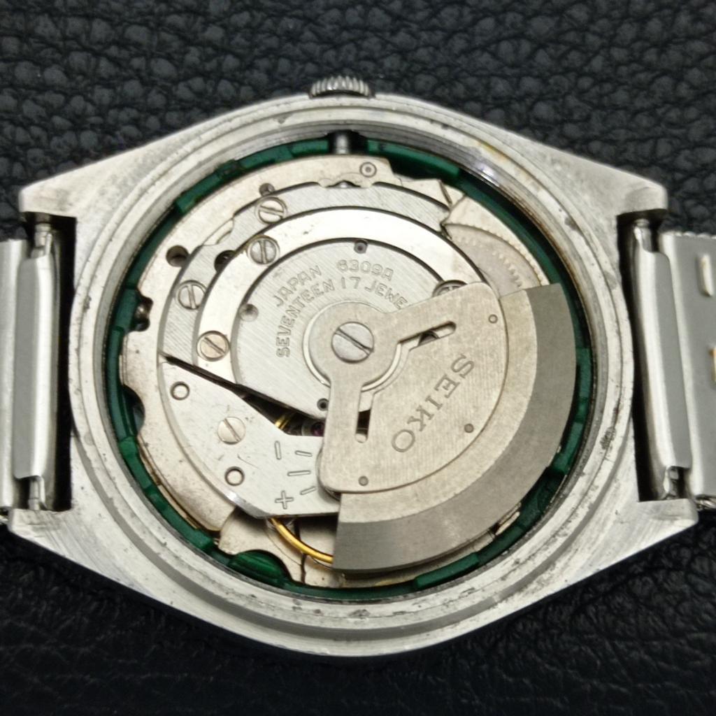 JAPAN VINTAGE SEIKO 5 AUTOMATIC 6309A MENS BLACK COLOR DIAL WATCH A701266-5 R206a-a701266