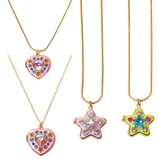 Charming Exquisite Photo Frame Necklace Copper 1 Pc