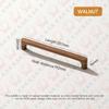 KAK Wooden Cabinet Knobs andl Handles Walnut Kitchen Cabinet Handle Pulls Beech Drawer Knobs Round Furniture Handle Hardware