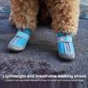 4Pcs Pet Shoes Lightweight Wear-resistant Breathable Fashion Dogs Mesh Sneakers Pet Supplies
