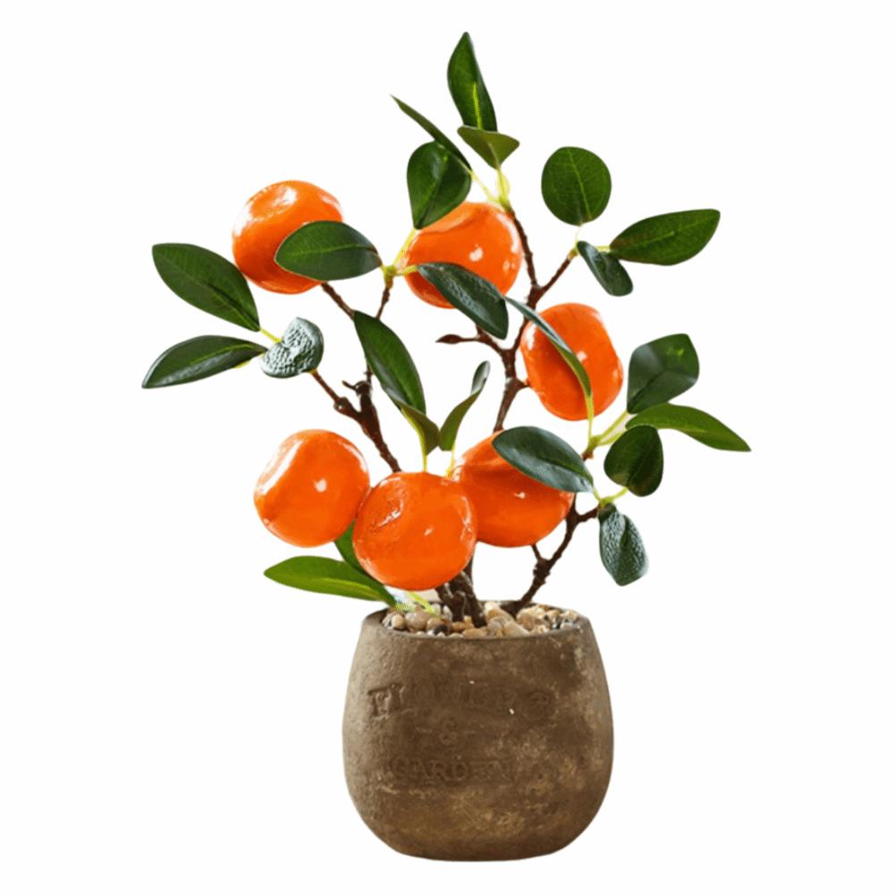 

Pomegranate Lemon Orange Fruit Tree Potted Multicolor Desktop Ornament Home Decoration orange