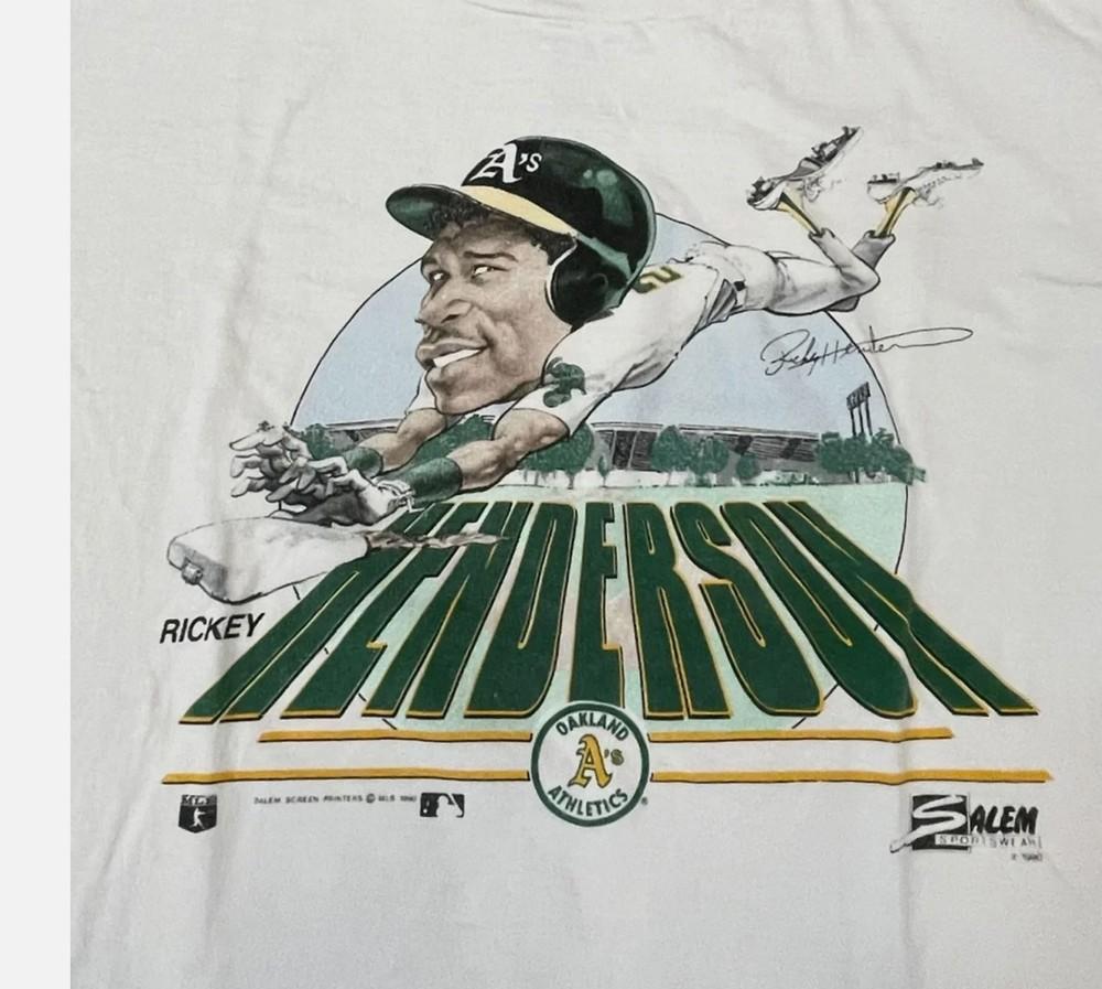 

Vintage Rickey Henderson Short Sleeve White All Size S5Xl Tee Shirt Unisex T-Shirt M