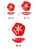 Tomato Ceramic Tableware: Tomato-Shaped Dinner Plates, Heart-Shaped Dessert Bowls, Festive Fruit Plate, Red Storage Jar.