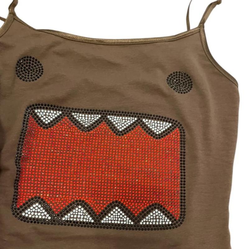 Y2K Summer Retro Hot Diamond Sleeveless Tank Top