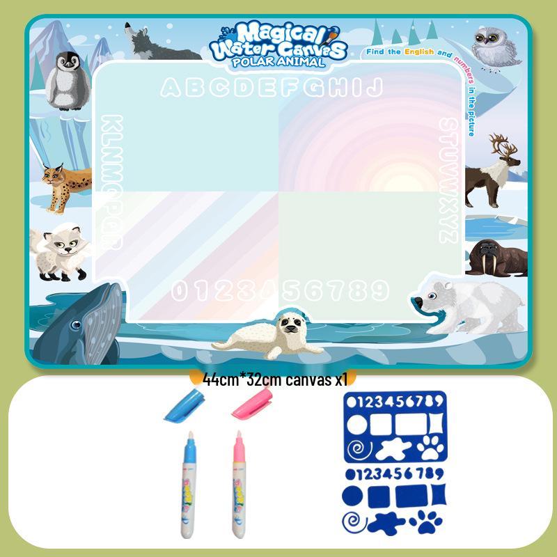 Magic Water Canvas: Children's Educational Drawing & Doodle Mat Easel