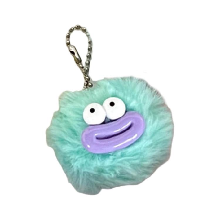 Creative Furry Balls Keychain Pendant with Large Sausage Mouth Cartoon Plush Bag Charm for School Bag Backpack Decors