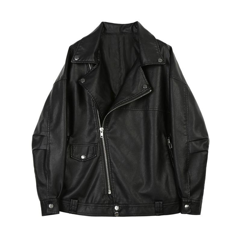 

Красивая Молодая Винтажная Винтажная Экспортированная во Францию Куртка-локомотив из ПУ кожи Кожаная одежда Япония OEM Товары Оригинал Black XL