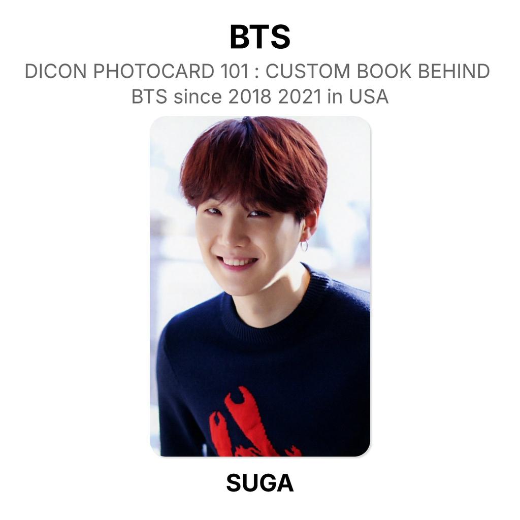 BTS DICON PHOTOCARD 101 : CUSTOM BOOK BEHIND BTS Since 2018 2021 In USA Official Photocard