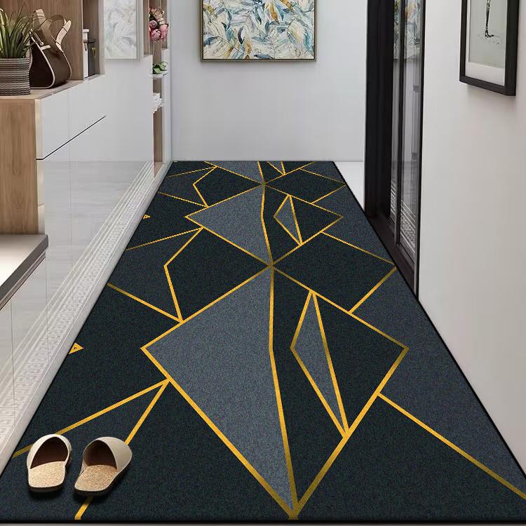 Nordische Geometrie Lange Flurteppiche für den Flur Waschbarer Teppichläufer Wohnzimmer Langer Läufer Bodenmatten Heimdekoration