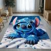 Tappeto da Salotto Antiscivolo con Disegno di Mostro Kawaii a Punti S, Morbido Tappeto per Camera da Letto, Stanza dei Giochi dei Bambini, Divano, Zerbino Decorativo per la Casa, Regalo