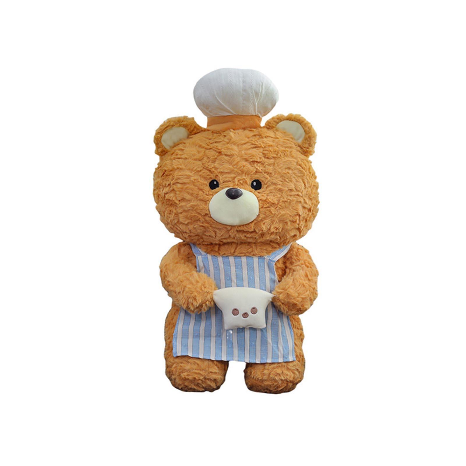 

Кукла для выпечки Плюшевая игрушка Высокоценная кукла медведь-шеф-повар Подарок на день рождения кукла One Size жёлтый