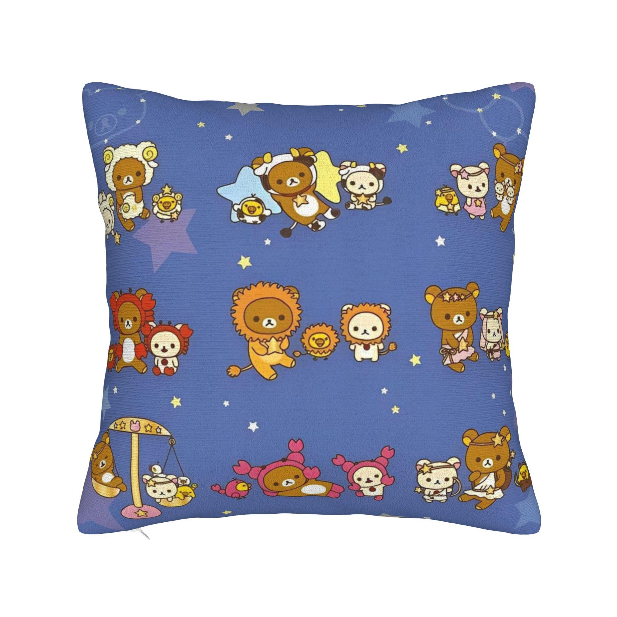 Murder Drones  Square Pillow Cases Black Comedy Cushion Covers Funny Polyester Decorative Pillowcase for Bed 45x45cm 30x30cm 12x12in