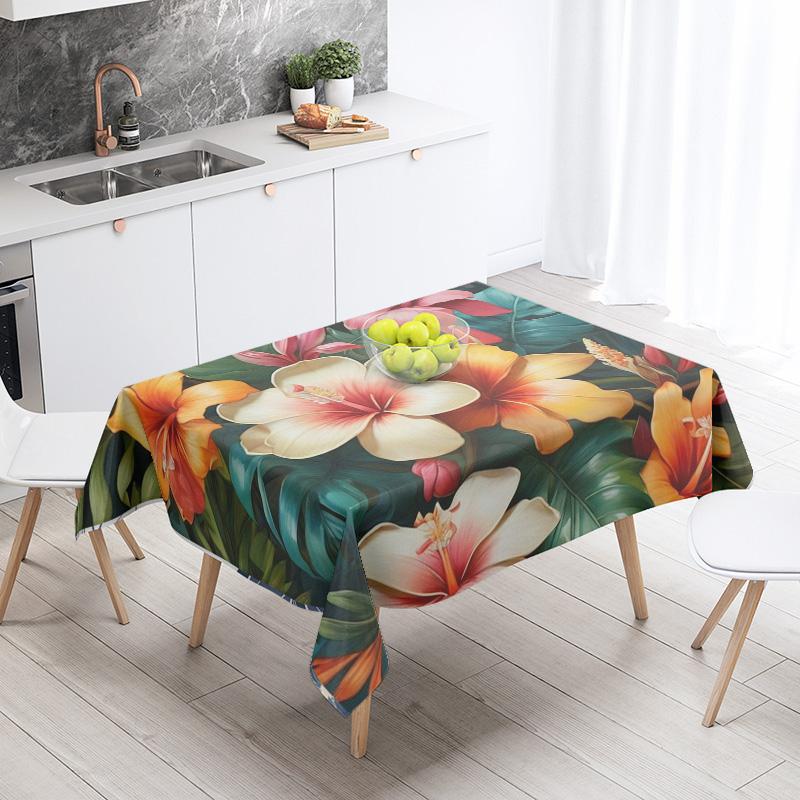 Food Theme Tablecloth Waterproof and Oil-proof Tablecloth Nordic Style Kitchen Tablecloth Modern Home Decoration