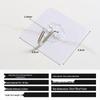 Strong, Punch-Free Adhesive Hook for Kitchen & Photo Frames