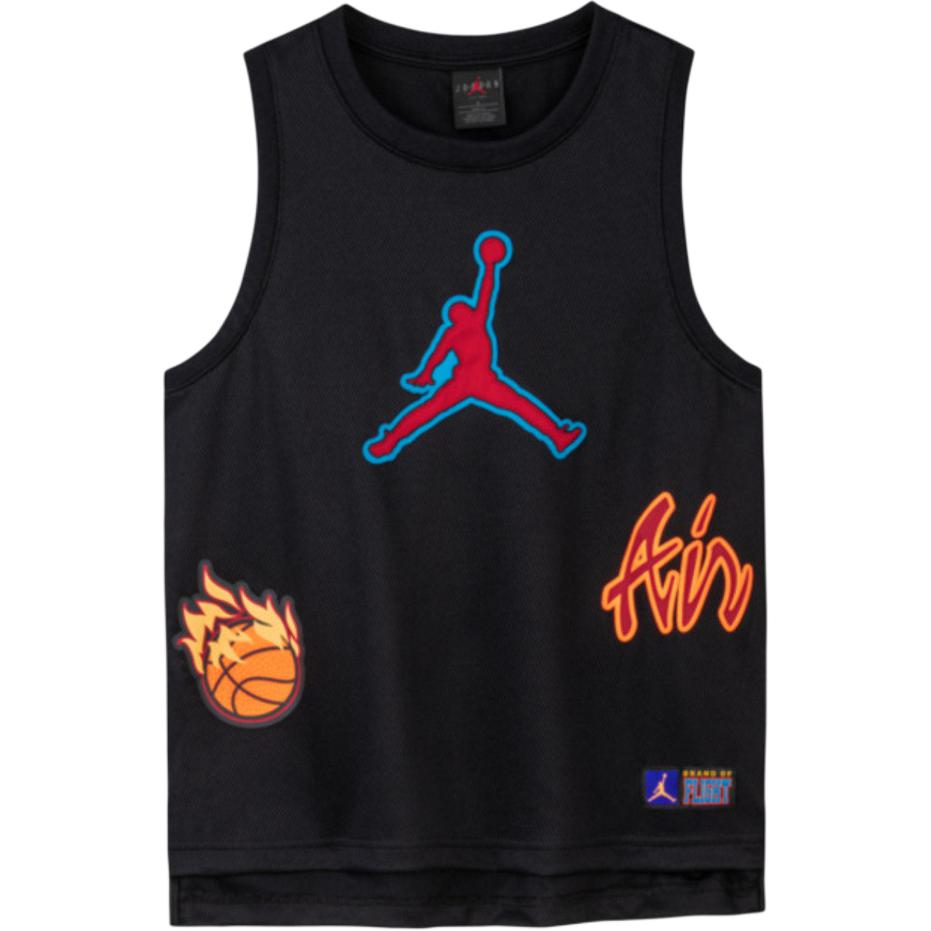 New Jordan Tank Top Jet Black Teenagers JD2332007GS-001
