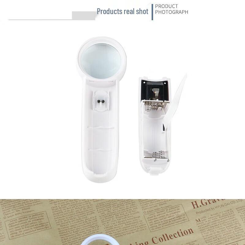 Miling 8x 37mm Dual LED Handheld Magnifying Glass
