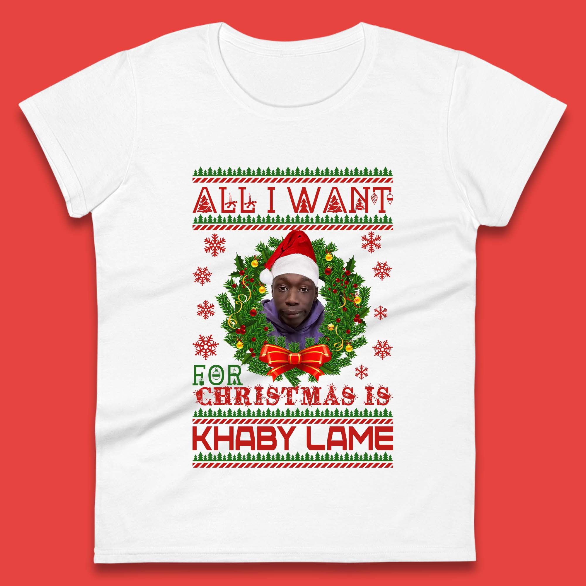 

Want Khaby Lame For Christmas Womens T-Shirt Mens Tops Tees Unisex M