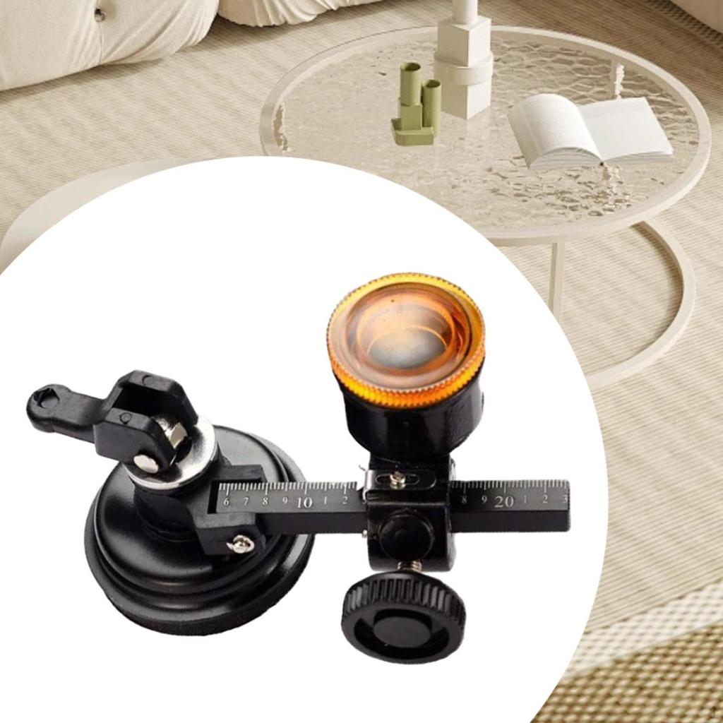 Circular Glass Cutter Cutting Tool Adjustable Alloy Round with Suction Cup Hand