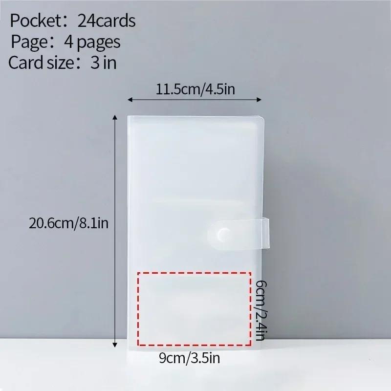 

Transparent Photo Album Ins Kpop Photocard Holder Idol Star Card Collect Book Large Capacity Picture Card Holder Birthday Gift