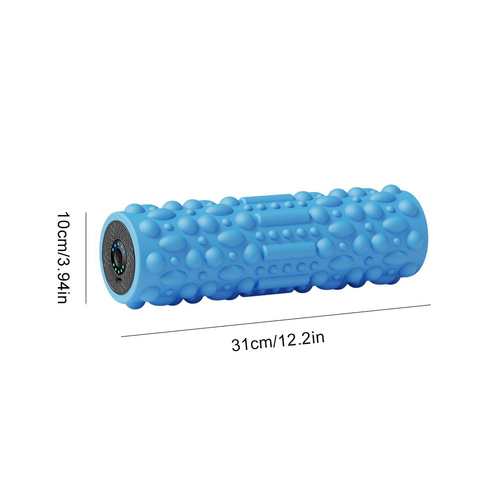 Electric Vibrating Foam Roller Massage Column Rechargeable Exercise Rollers For Yoga Pilates Muscle Tissue Relaxation Massager