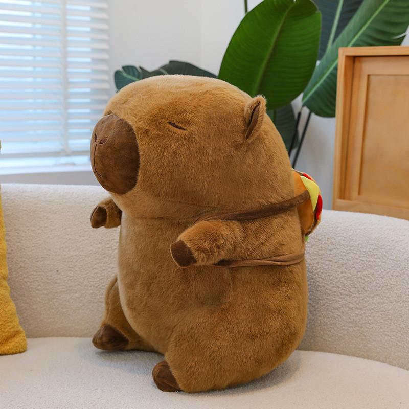 Capybara Birthday Cap Plush Toy Cute Animal Doll Room Decoration Gift Holiday