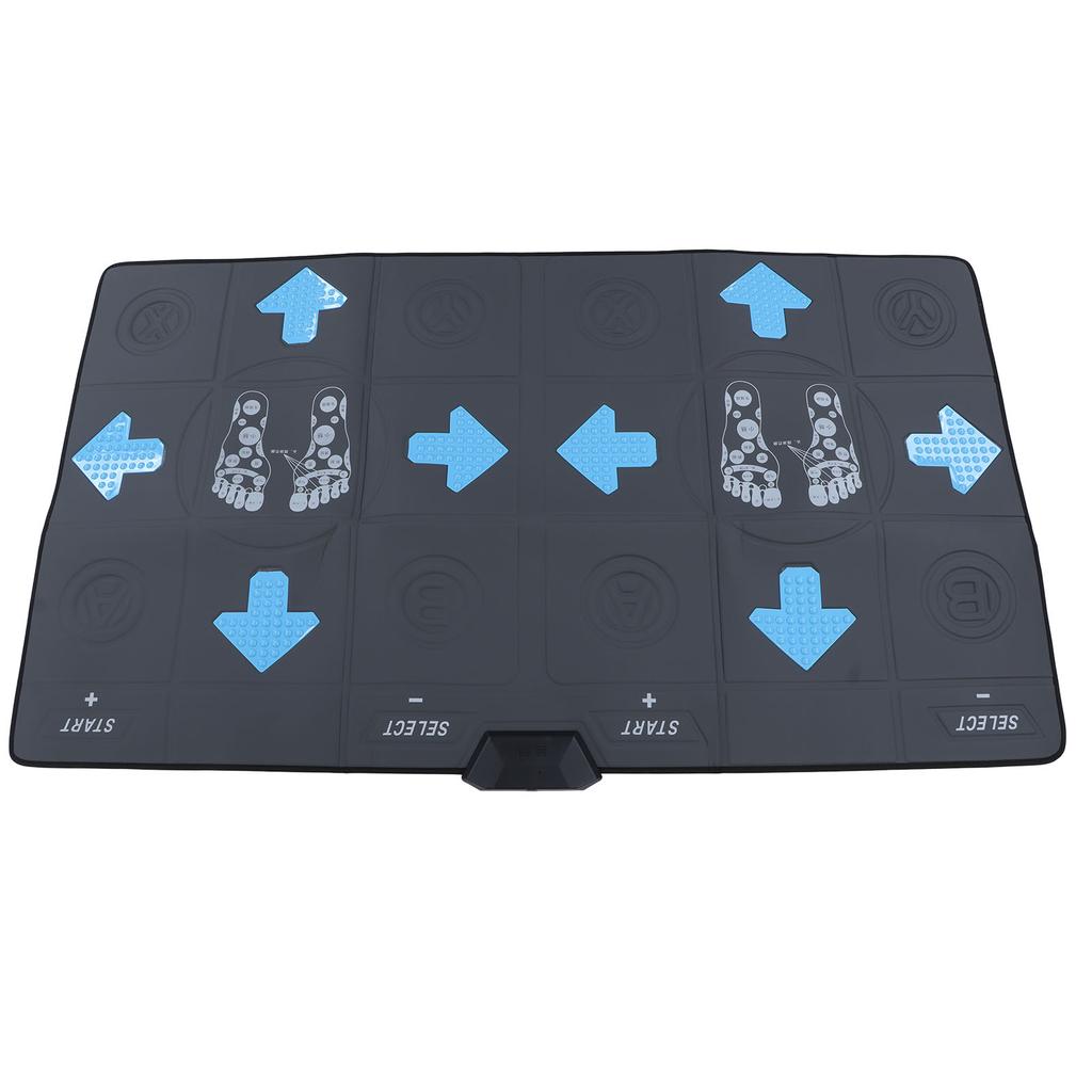 Saltea electronică de dans PU pentru două persoane, HD, cu lumină, cu cablu AV, pentru sufragerie, gri