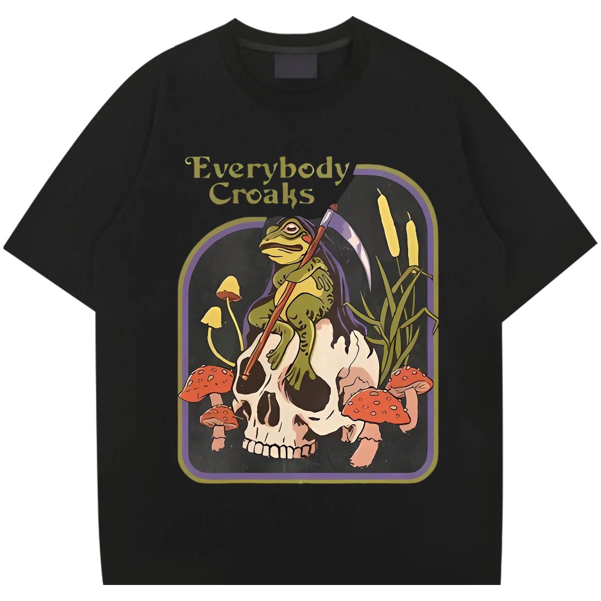 

Череп Круглый вырез Большой размер Свободные топы Классическая винтажная мужская футболка Высокое качество Футболка рэпера Повседневный стиль Футболка Фривольные футболки XXXXXL чёрный