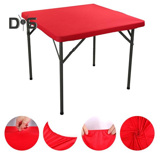 Obrus na stół w kwadratowym rozmiarze 33,8 x 33,8 cala, elastyczny, elastyczny obrus koktajlowy