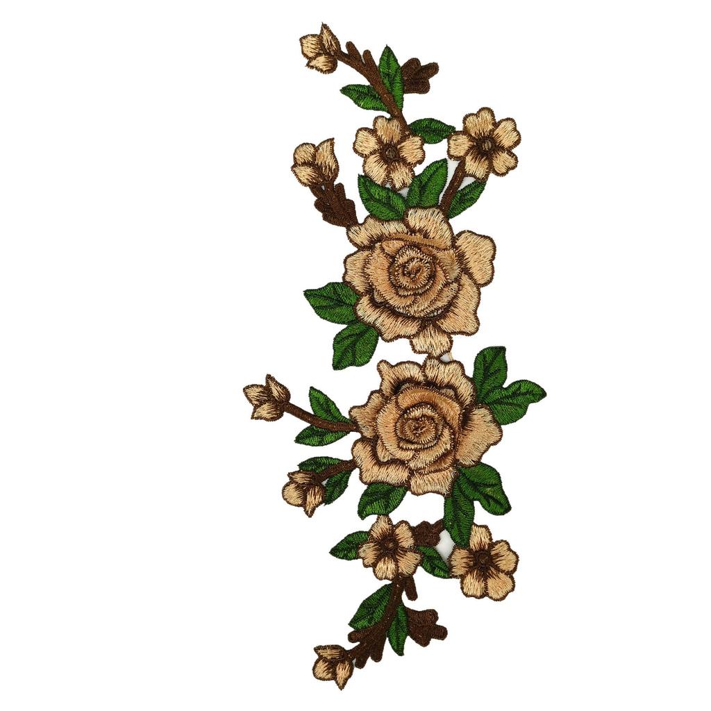 12-Color 3D Water-Soluble Embroidery Appliqué Ethnic Style Clothing Patch