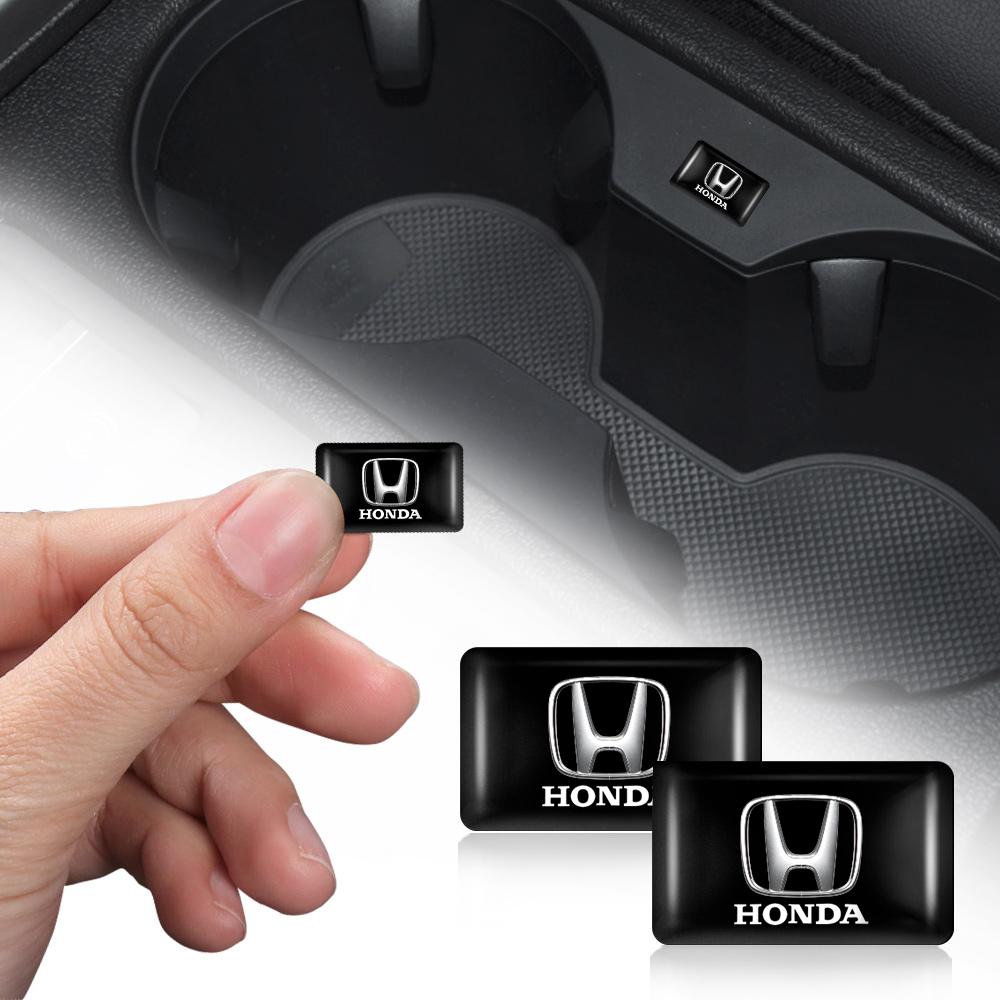 CKU5 5/10/20Pcs 3D Car Interior Epoxy Sticker Logo Decal Badge Decor Accessories For Honda Civic City Accord Odyssey Xadv Vezel Jazz