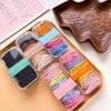 Children's basic hair rope, braided without damaging hair, high elasticity rubber band, boxed headband