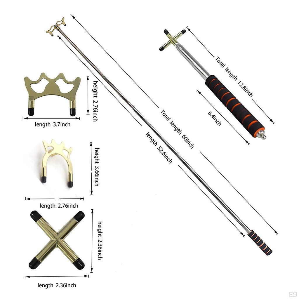 Extendable Billiards Cue Head Length Extends for Pool Table Training