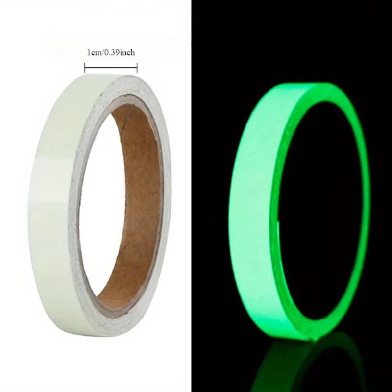 2pcs Luminous Fluorescent Night Self-adhesive Glow In The Dark Switch Sticker Tape Safety Security Room Decoration Warning Tape