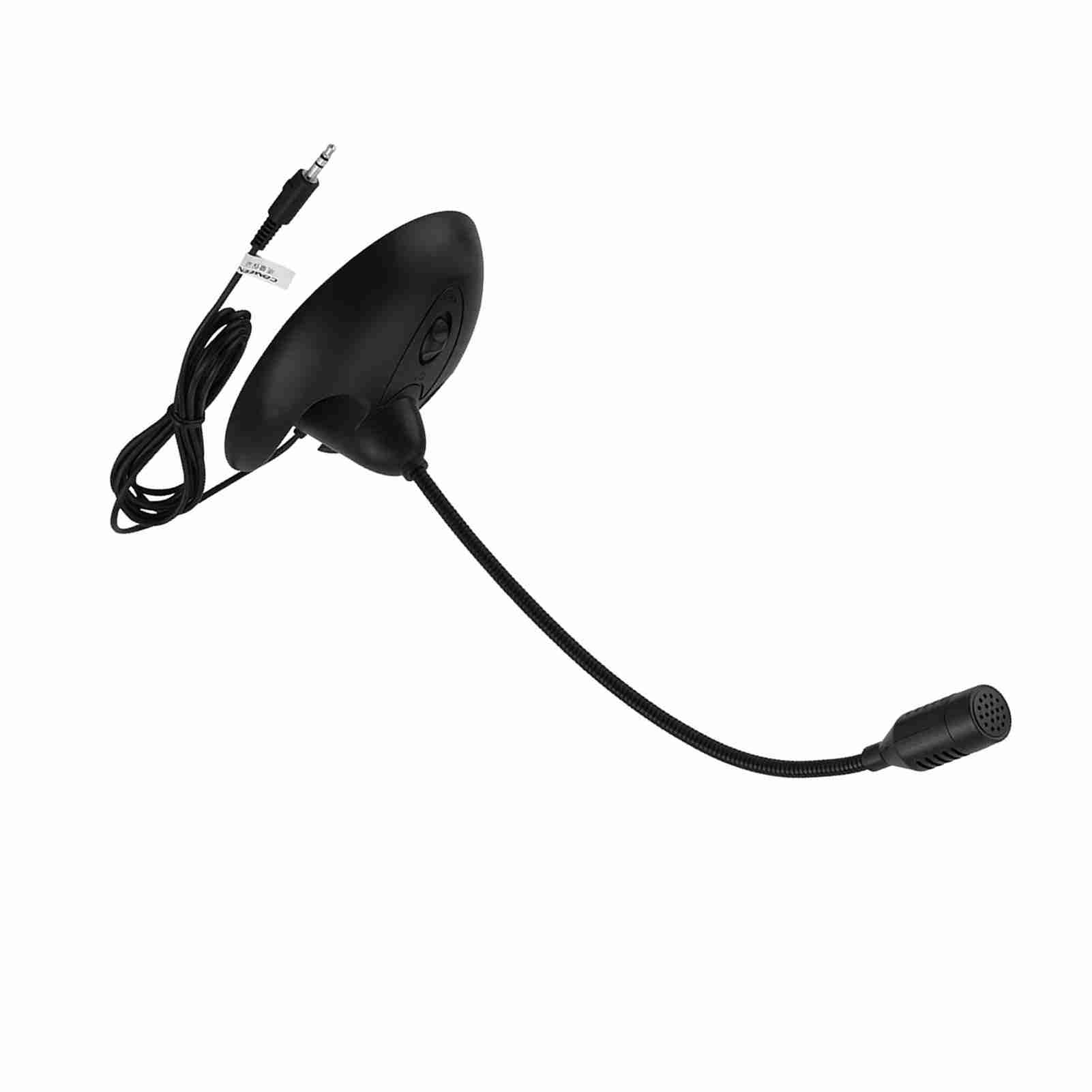 

Гибкий настольный микрофон с гусиной шеей, стереомикрофон для караоке (черный) чёрный