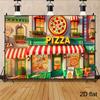 Italienisches Pizzarestaurant Geschäft Straßenbild Veranstaltung Promotion Festival Design Anpassbar Großformatiges Poster Restaurantdekoration