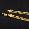 18K Gold Plated Men's 6mm Double Strand Metal Bracelet - Unisex Handmade Jewelry