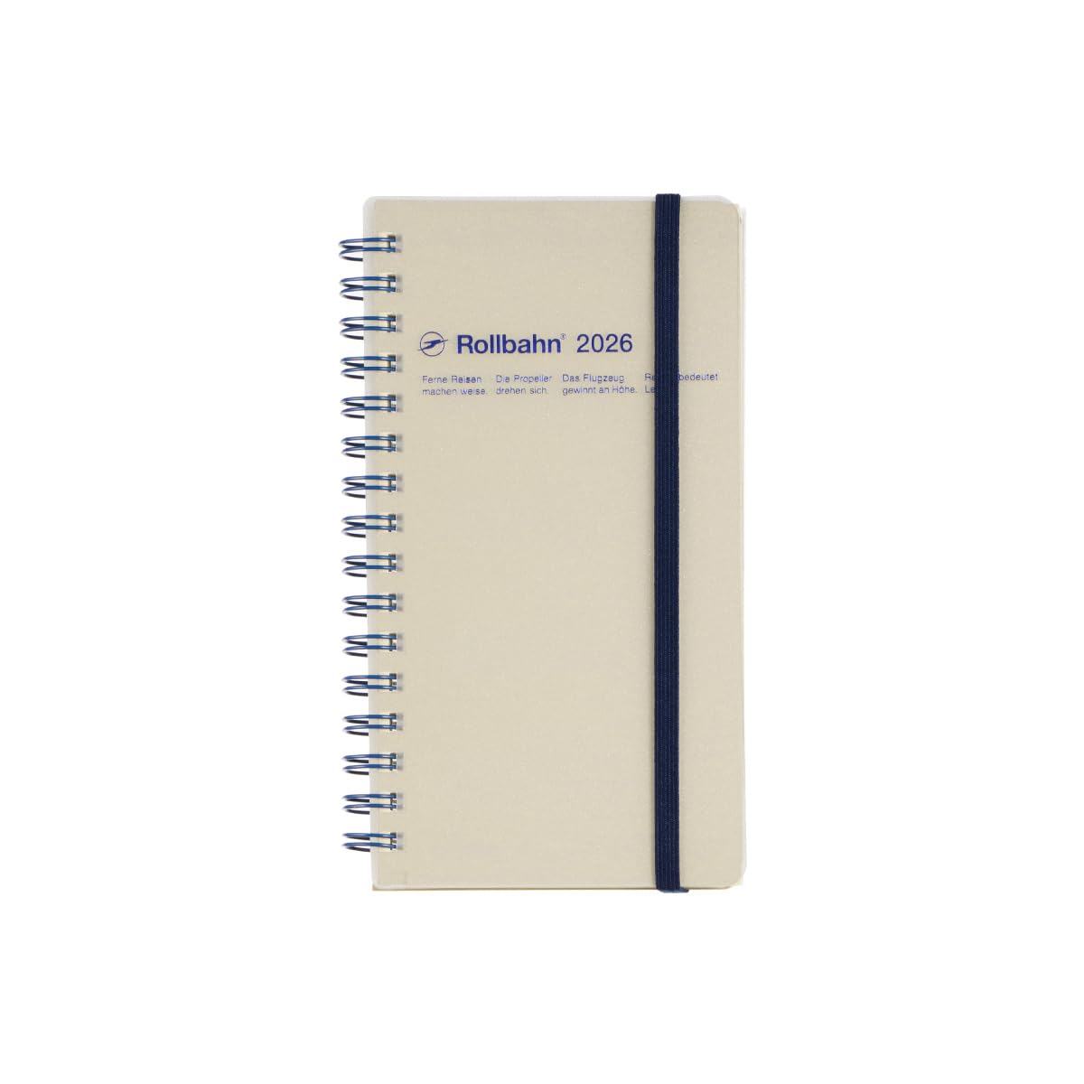 

[Delfonics Planner 2026 Edition / Starting October 2025] Rollbahn Clear Slim Diary, Monthly Schedule Book (Clear Gray)