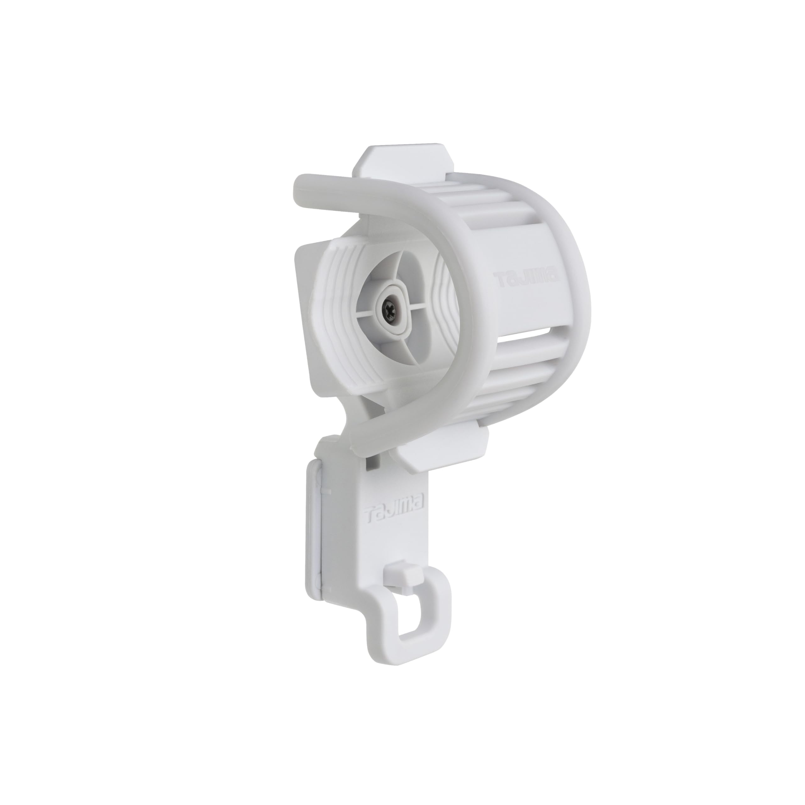 Tajima HASFHW Helmet Dedicated Safety Hand Light Holder, White, Attaches to Safety Mounting Grooves белый