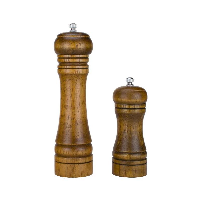 Manual Multifunctional Ceramic Core Solid Wood Pepper Grinder Spice Grinding Kitchen Multifunctional Seasoning Bottle Tool