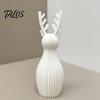 Minimalist Desktop Ornament 3D Printed Reindeer Sculpture, Modern Deer Figurine, Creative Sculpture for Office Holiday Elk Statue Living Room Tabletop