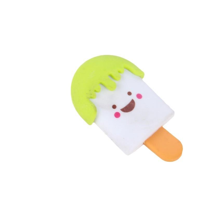 Cartoon Cute Ice Cream Eraser Popsicle Shaped Eraser Student Kawai Stationery School Supplies Manufacturer Wholesale Lovely Gift