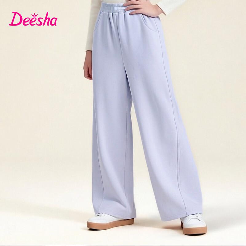Deesha Girls  Fashion Wide-Leg Air-Layer Pants 140
