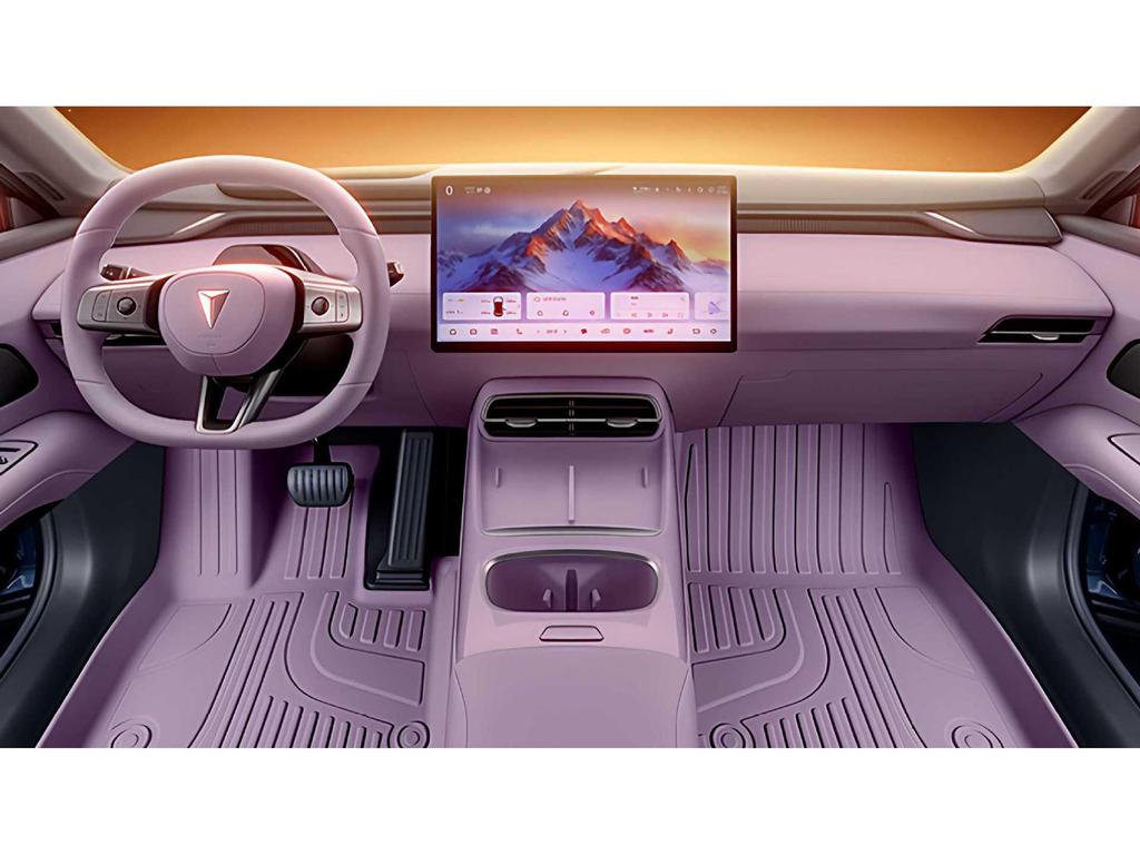 Dark Blue TPE Floor Mats for L06 - 2026 Car Interior Accessories