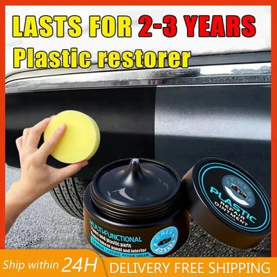 1pcs Car Plastic Restorer Back To Black Gloss Car Cleaning Products Plastic Leather Restore Polish And Repair Coating Renovator