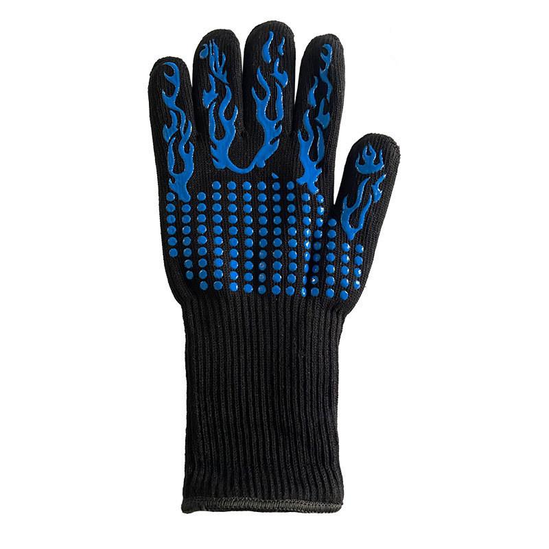 Piece BBQ Gloves Microwave Gloves High Temperature Resistance Barbecue Glove Oven Mitts 500 800 Degree Fireproof Grill Glove